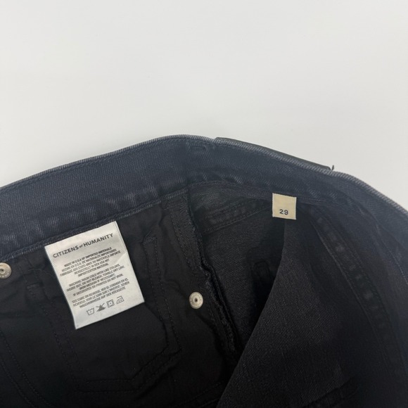 Citizens of Humanity Georgia High Rise Boot Cut Jeans Womens Size 29 Black - Picture 9 of 13
